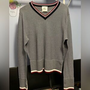 #261 Striped V-Neck Sweater